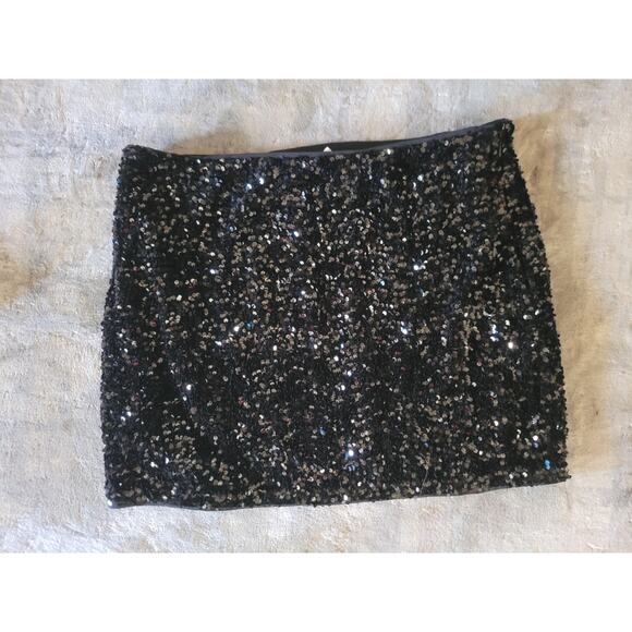 H&M Sequined Mini Skirt size 14 - Picture 1 of 4